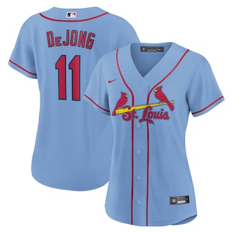 womens nike paul dejong light blue st louis cardinals altern